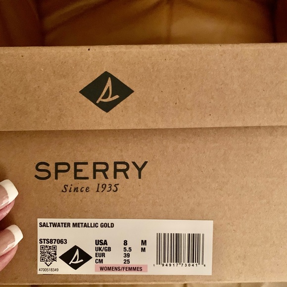 Sperry, Saltwater Gold Metallic Boots - Picture 3 of 4